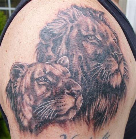 Lion tattoo for women forearm amazon.com: Female Lion Tattoo Male and female lions | Female lion ...