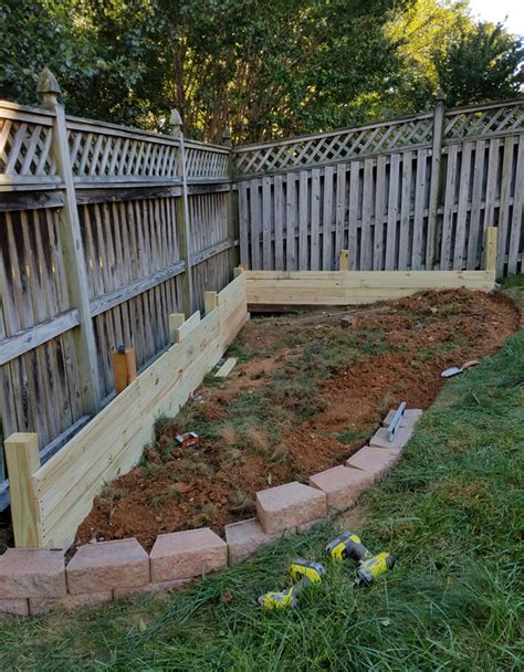 Building A Raised Garden Bed Next To Fence Garden Design Ideas