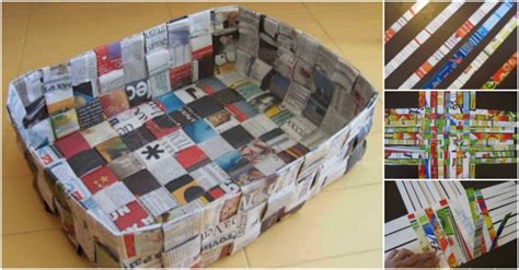 How To Make Diy Baskets Boxes With Recycled Paper How To Instructions