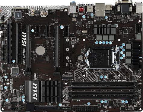Msi Z170a Pc Mate Motherboards Uk Computers And Accessories