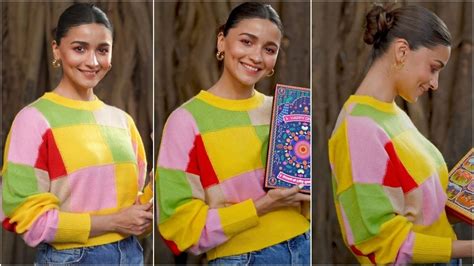 Alia Bhatt And Kriti Sanons ₹27k Colour Block Crop Sweater Will