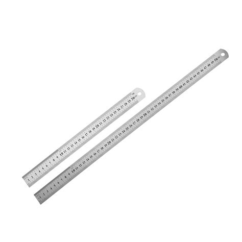 Uxcell 30cm 50cm 12 20 Inch Straight Ruler Metric Stainless Steel