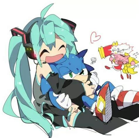 Miku And Sonic Sonic Sonic The Hedgehog Sonic Fan Characters