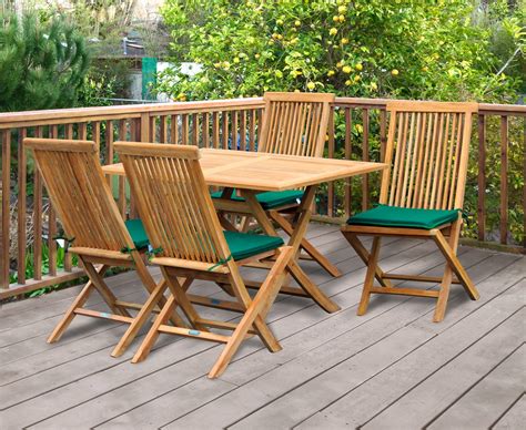 Rectangular Garden Folding Table And Chairs Set
