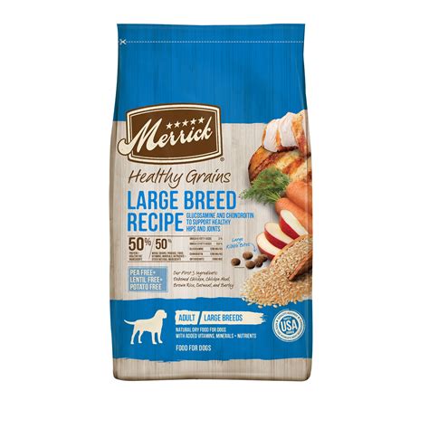 Merrick Healthy Grains Large Breed Recipe Adult Dry Dog Food 30 Lbs