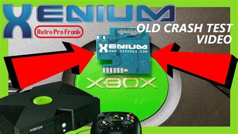 Original Og Xbox Modchip Xenium Ice Blue Old Commercial Crash Test