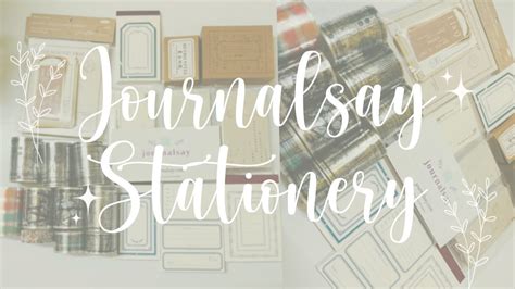 Huge Stationery Haul Ft Journalsay Aesthetic Stationery Unboxing