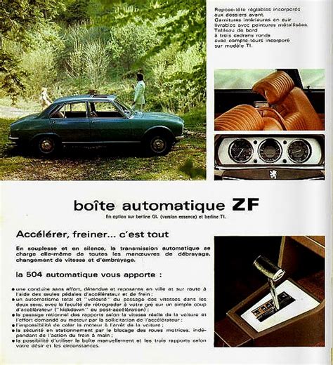Peugeot 504 1974 Francaise Brochure Catálogo