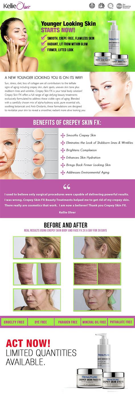 Crepey Skin Fx Is Your Total Body Solution Offering A Full Range Of Age