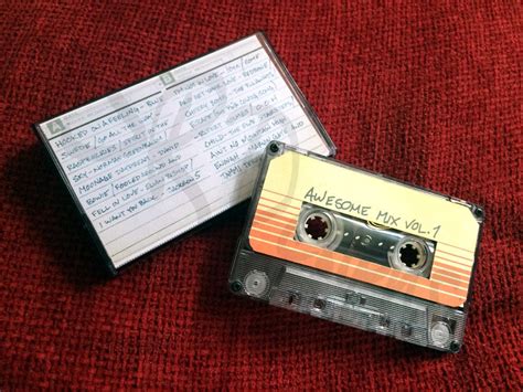 Guardians Awesome Mix Tape Vol 1 Tape Soundtrack Volume One Etsy