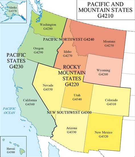 Lc G Schedule Map 10 Pacific And Mountain States Western Association