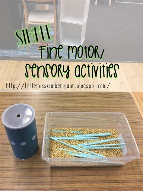 Little Miss Kims Class Simple Fine Motor Sensory Activities