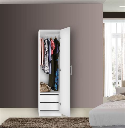 Perfect condition tall slim wardrobe with shelves. Alta Narrow Wardrobe Closet - Right Door, 2 Interior ...