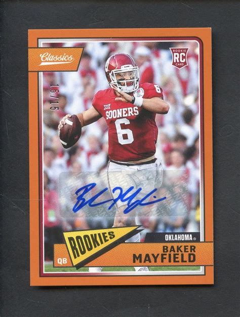 Jul 02, 2021 · drafted in 2018 with the no. 2018 Classics Baker Mayfield RC Rookie Signed AUTO 15/15 #FootballCards | Football cards, Baker ...