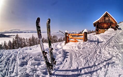 Download Winter Snow Landscape Nature Ski Wallpaper Hd Desktop And By