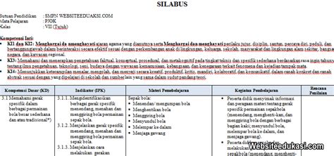 A short summary of this paper. Silabus PJOK Kelas 7 SMP/MTs K13 Revisi Terbaru ...