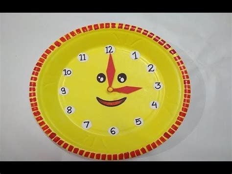 School Project Clock How To Make Clock Diy Clock Model For Kids