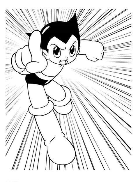 Printable robot astro boy coloring page. Astro Boy coloring pages. Download and print Astro Boy ...