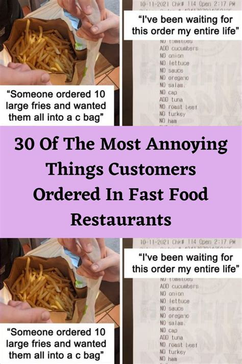30 Of The Most Annoying Things Customers Ordered In Fast Food