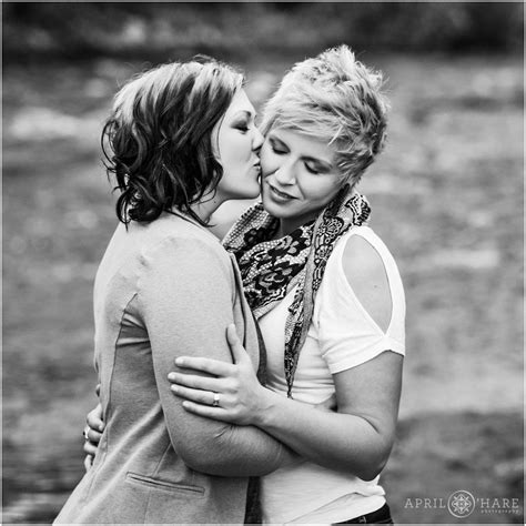 colorado lesbian engagement photos during spring in golden lesbian engagement photos cute