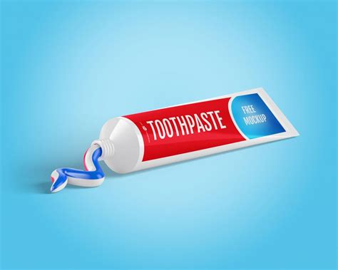 Free Toothpaste Packaging Box Mockup Tube Mockup Set Package Mockups