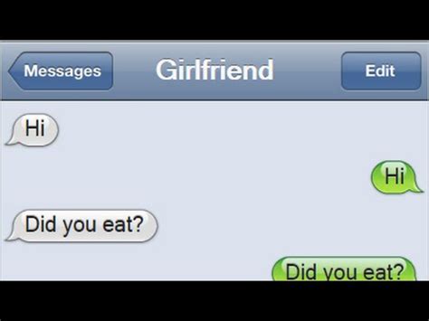 I wanna recive text from her an the other person and get calls? Funny boyfriend/girlfriend text messages - YouTube