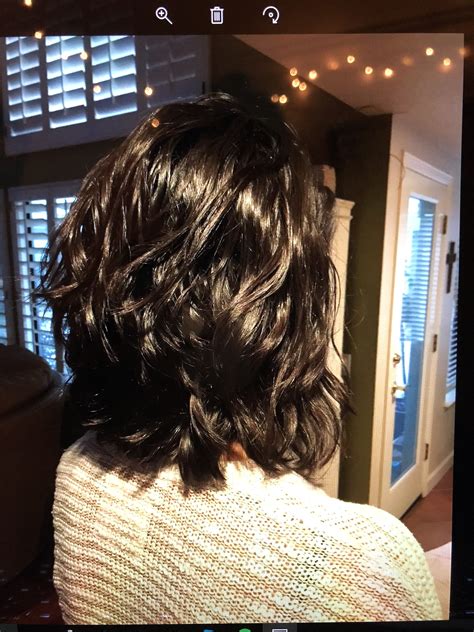 Thinking about taking the plunge and getting your first devacut? Layered wavy hair Deva Curl a-line #devacut #a-line # wavy ...