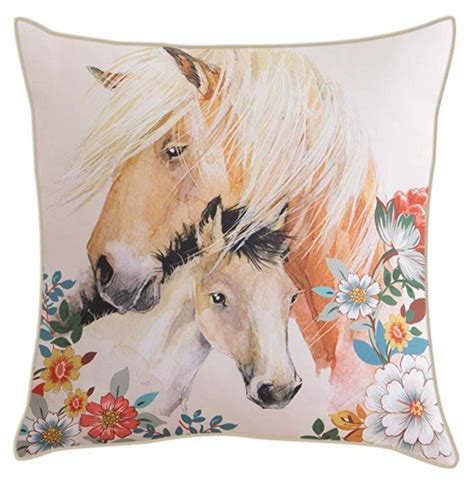 Horse home décor for equestrian style theme. My Favorite Horse Themed Throw Pillows | Horses & Heels ...