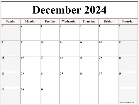 December Calendar Blank Printable Imelda Philly