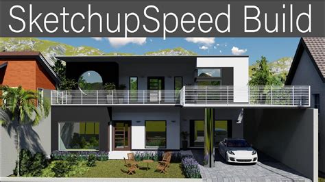 Sketchup House Build Sketchup Speed Build Real House Build Youtube