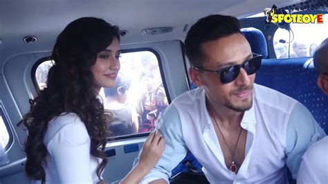 Tiger Shroff And Disha Patani Land In Chopper For Baaghi Trailer