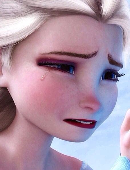 Hd Pic Of Elsa Crying Crazy How Real The Tears Look Rfrozen