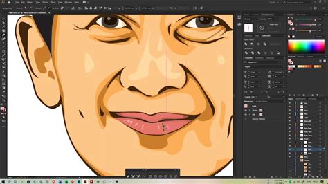 Tracing Face With Adobe Illustrator Part 01 Youtube