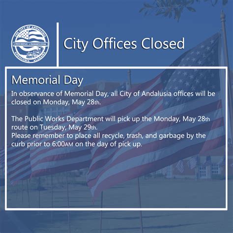 City Offices Will Be Closed