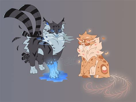 Warrior Cats Hawkfrost And Mothwing By Belfart On Deviantart