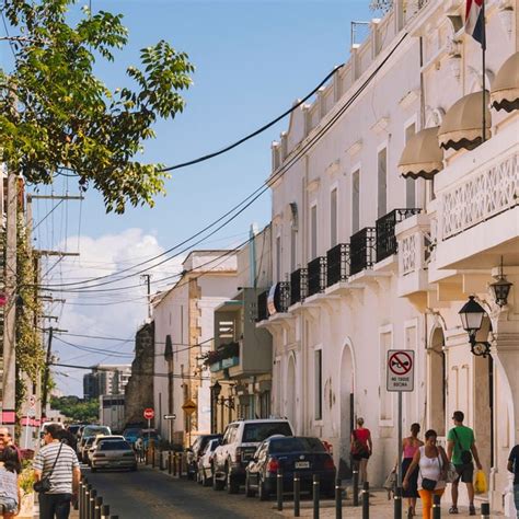 Streets Of Santo Domingo In Historic Colonial District Dominican