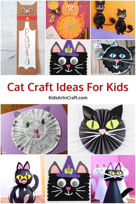 Easy Cat Craft Ideas For Kids Kids Art And Craft