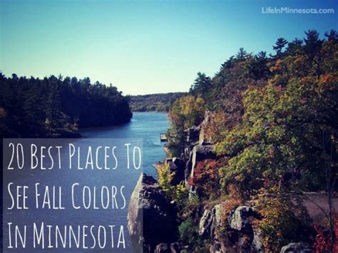 20 Best Places To See Fall Colors In Minnesota Life In Minnesota