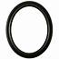 Oval Frame In Rubbed Black Finish  Weathered Picture Frames