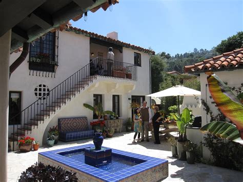 Repeated arches may frame a courtyard and continue into the interior. Spanish House with Central Courtyard | Mediterranean House ...