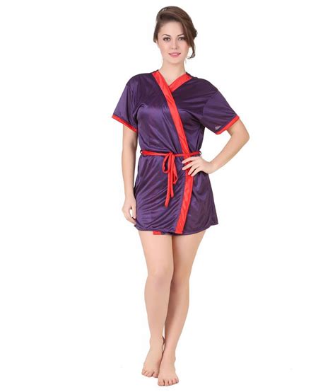 Buy Masha Blue Satin Robe Online At Best Prices In India Snapdeal