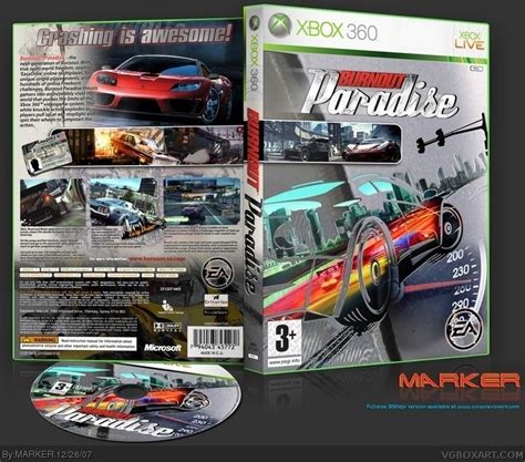 Burnout Paradise Xbox 360 Box Art Cover By Marker