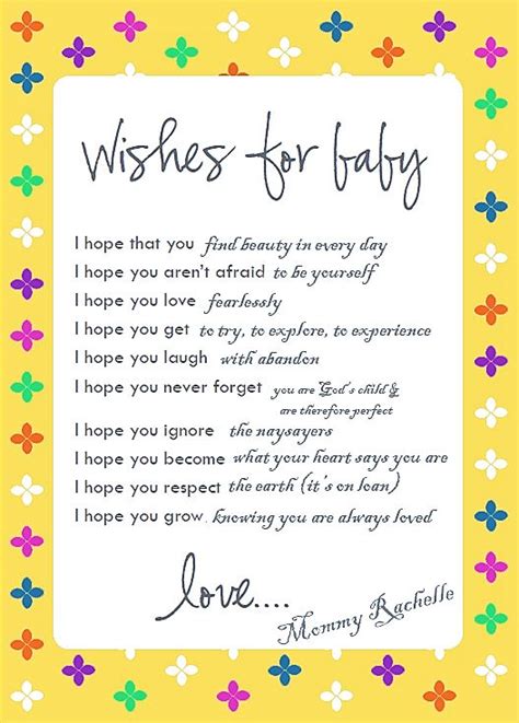 Wish For Baby Card Wishes For Baby New Baby Wishes Wishes For Baby