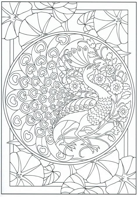Peacock Coloring Page For Adults 11 31 Coloriage Livre De Couleur