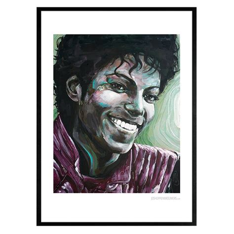 Michael Jackson Print 01 50x70cm Jos Hoppenbrouwers Art