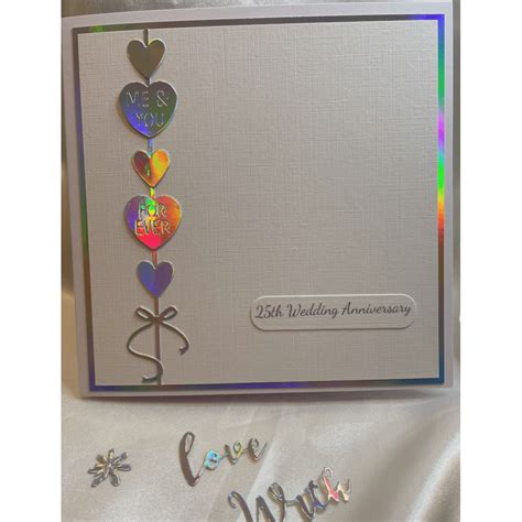 Congratulations On Your 25th Silver Wedding Anniversary Neens Cards