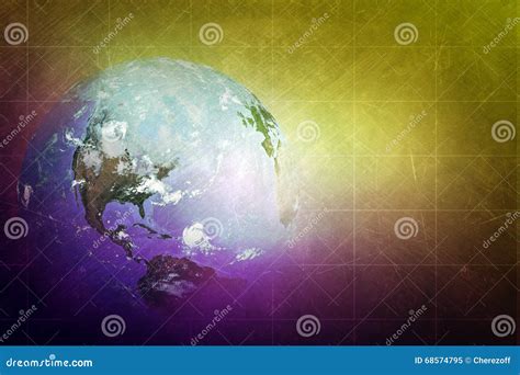 Earth Globe With Light Stock Image Image Of Texture 68574795