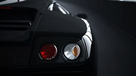 Wallpaper Lights Black Tail Reflection Macro Sports Car Bugatti