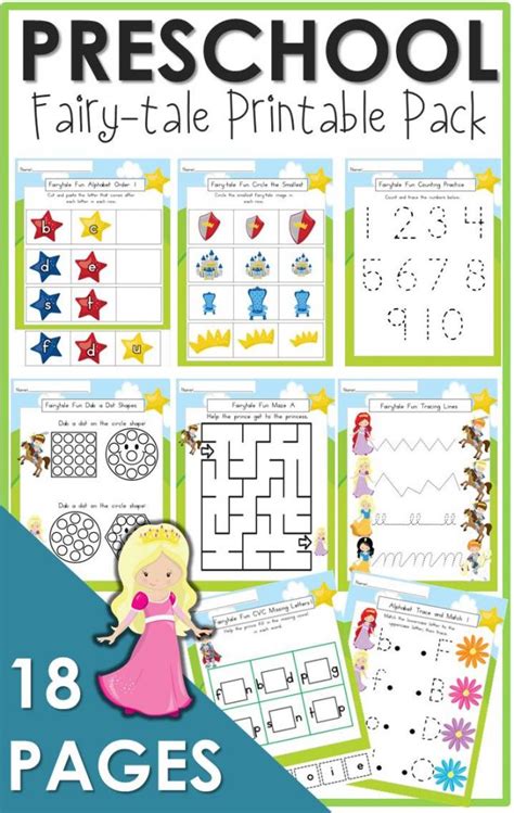 Preschool Fairy-Tale Printable Pack - The Relaxed Homeschool