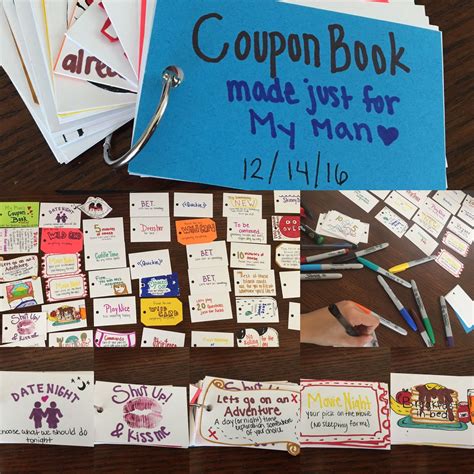 Diy T Ideas For Boyfriend A Coupon Book Made For My Boyfriend As